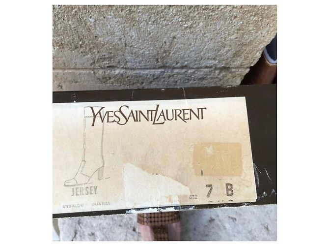 Yves Saint Laurent Stivali YSL Jersey - vista 3