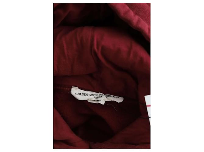 Golden Goose Sudadera de algodón burdeos - vista 5