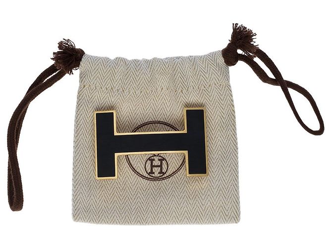 Hermès HERMES Accessory Single Buckle / Belt buckle in Black Metal - 102658 - view 5