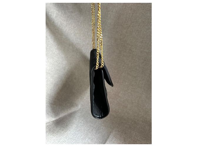 Christian Dior Clutch-Tasche Schwarz Golden - Ansicht 14