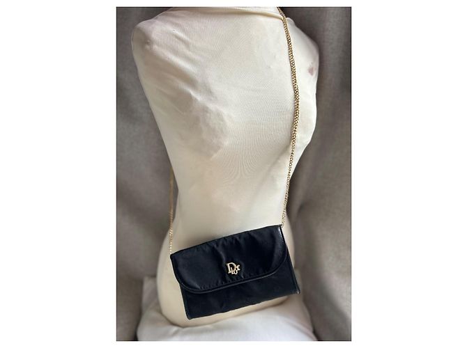 Christian Dior Clutch-Tasche Schwarz Golden - Ansicht 16