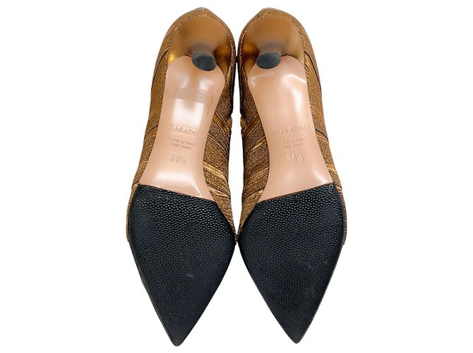 Casadei Gold Bandage Stiefeletten - Ansicht 3
