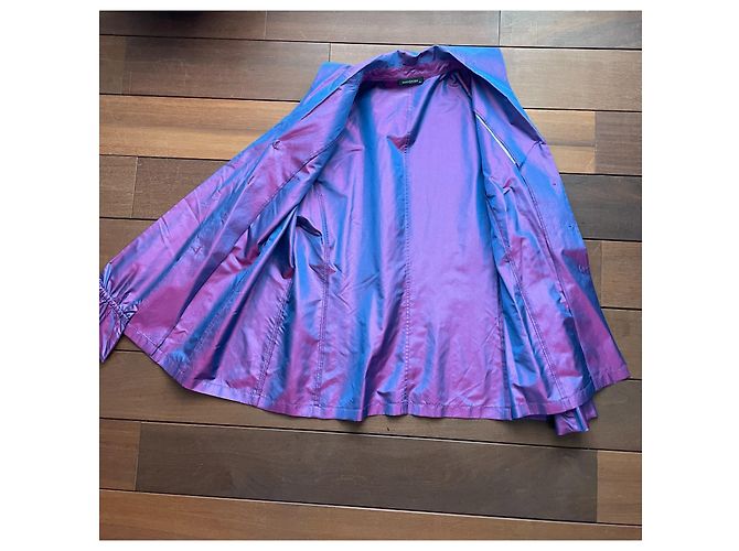 Autre Marque Blusa Seidensticker de seda cambiante rosa azul violeta Púrpura - vista 7