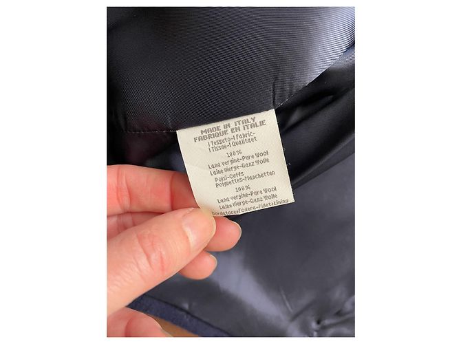 Autre Marque John Bartlett Short Jacket Dark Blue Virgin Wool Navy blue - view 11