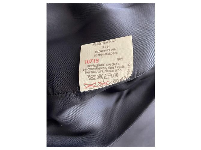 Autre Marque John Bartlett Short Jacket Dark Blue Virgin Wool Navy blue - view 12