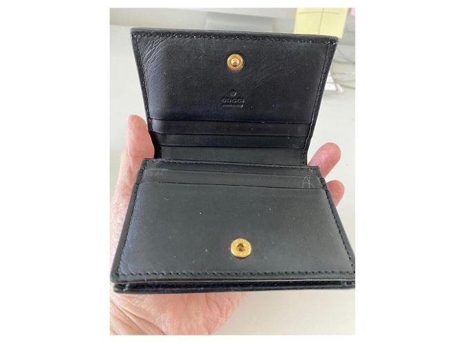 Gucci, billetera compacta con abeja Castaño - vista 2