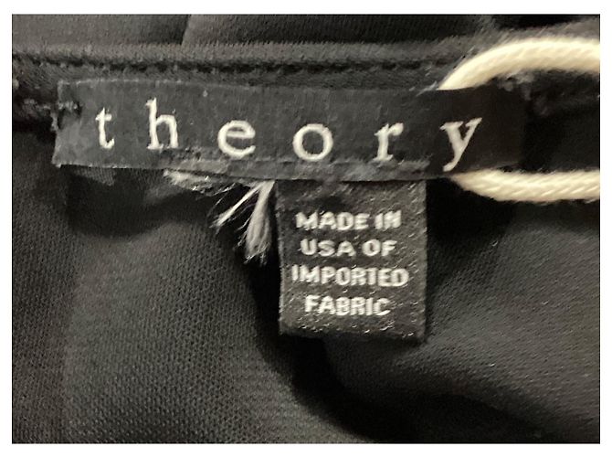 Abito Midi Crepe Theory in Viscosa Nera Nero - vista 12
