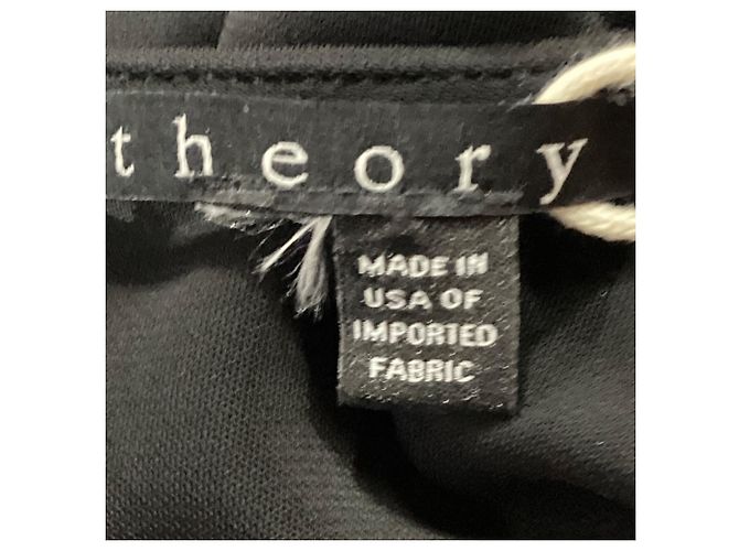 Abito Midi Crepe Theory in Viscosa Nera Nero - vista 6