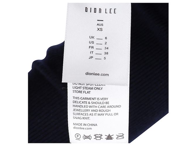 Autre Marque Dion Lee Cutout Rollkragenpullover aus marineblauer Wolle - Ansicht 5
