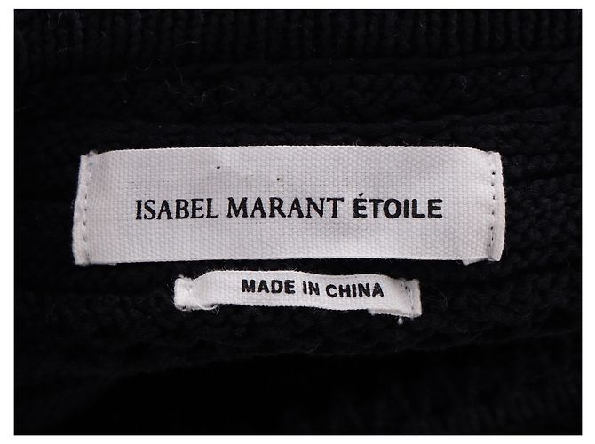 Top de ganchillo Isabel Marant Étoile en algodón negro - vista 3