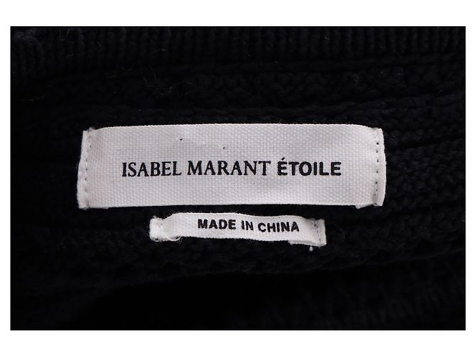Top de ganchillo Isabel Marant Étoile en algodón negro - vista 8