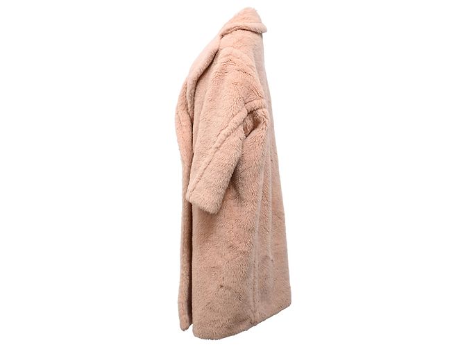 Abrigo largo de piel sintética Tedgirl de Max Mara en rosa Castaño - vista 2