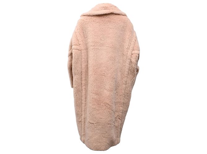 Abrigo largo de piel sintética Tedgirl de Max Mara en rosa Castaño - vista 3
