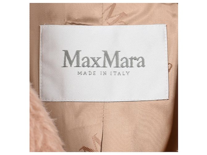 Abrigo largo de piel sintética Tedgirl de Max Mara en rosa Castaño - vista 4