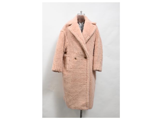 Abrigo largo de piel sintética Tedgirl de Max Mara en rosa Castaño - vista 6