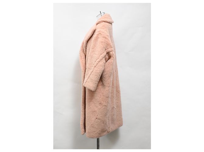 Abrigo largo de piel sintética Tedgirl de Max Mara en rosa Castaño - vista 7