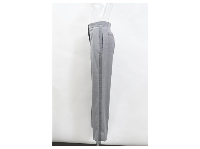 Burberry gerade Hosen aus grauem Polyester - Ansicht 3