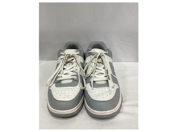 Off White Baskets Off-White Out Of Office en cuir gris - vue 10