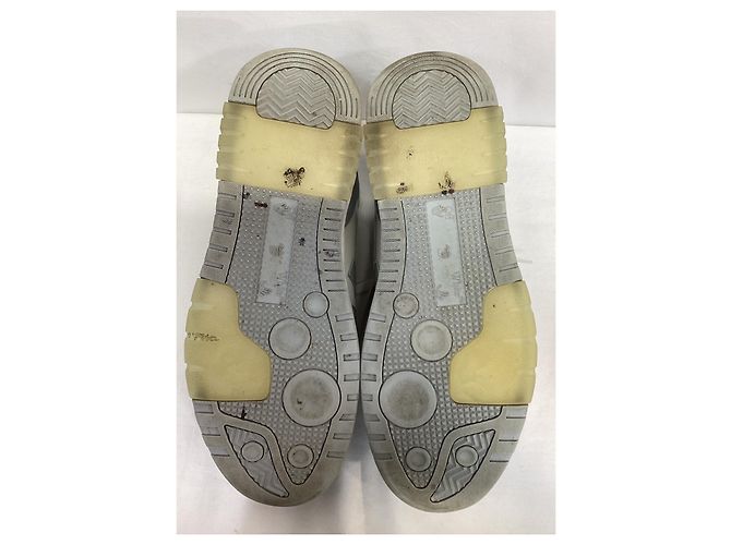 Off White Baskets Off-White Out Of Office en cuir gris - vue 14