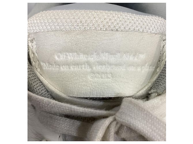 Off White Baskets Off-White Out Of Office en cuir gris - vue 5