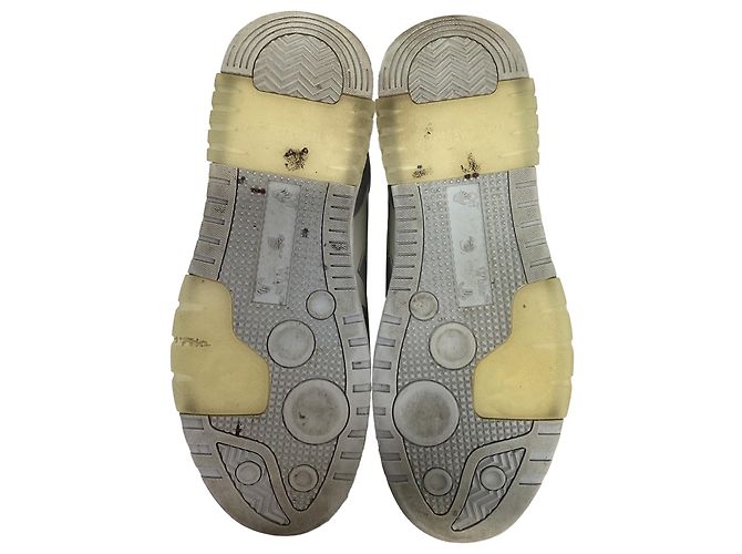 Off White Baskets Off-White Out Of Office en cuir gris - vue 7