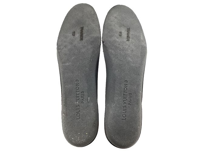 Twist Louis Vuitton LV Trainer in pelle nera e bianca Nero - vista 5
