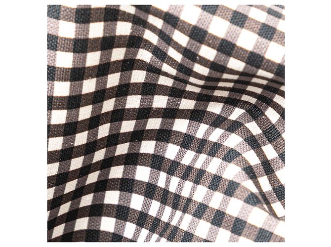 Chanel Weiße bedruckte Gingham-Wochenendtasche - Ansicht 6