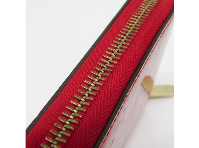 Cartera Zippy Monogram Vernis Louis Vuitton Fucsia - view 9
