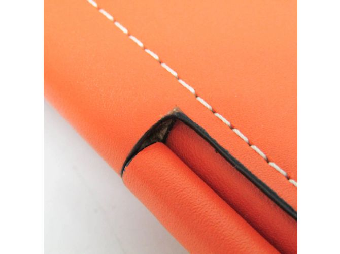 Portafoglio in pelle con catena/spalla Loewe Gate per donne in arancione - vista 12