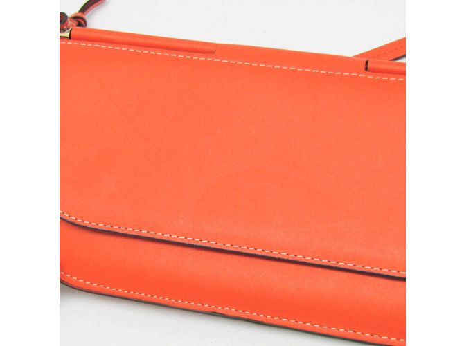 Portafoglio in pelle con catena/spalla Loewe Gate per donne in arancione - vista 9
