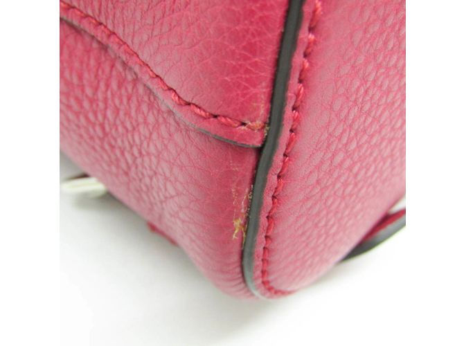 Zaino in pelle e bambù per donne Gucci Bamboo 387149 Rosso - vista 2