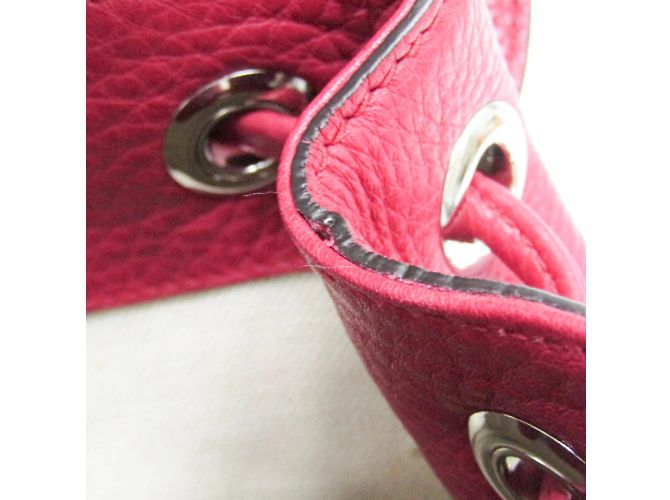 Zaino in pelle e bambù per donne Gucci Bamboo 387149 Rosso - vista 8