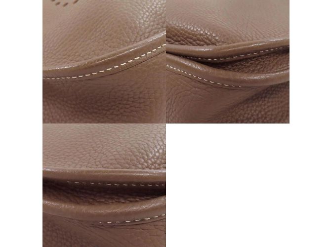 Borsa a spalla Hermès Evelyn 3 PM Etoupe Marrone Taupe - vista 9