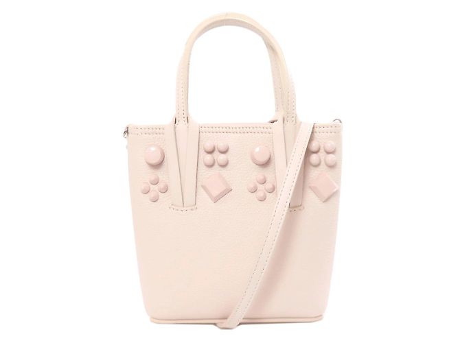 Bolsa de couro de bezerro rosa Christian Louboutin - vista 10