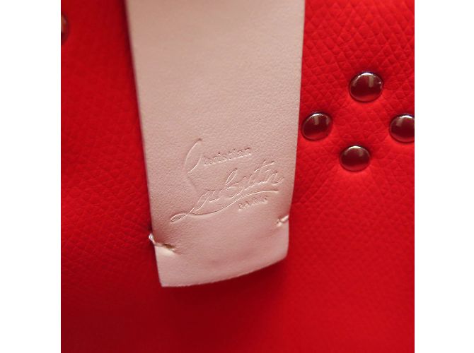 Bolsa de couro de bezerro rosa Christian Louboutin - vista 5