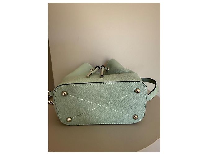 Bolsa balde LANCEL modelo NINON Azul Verde claro - vista 4