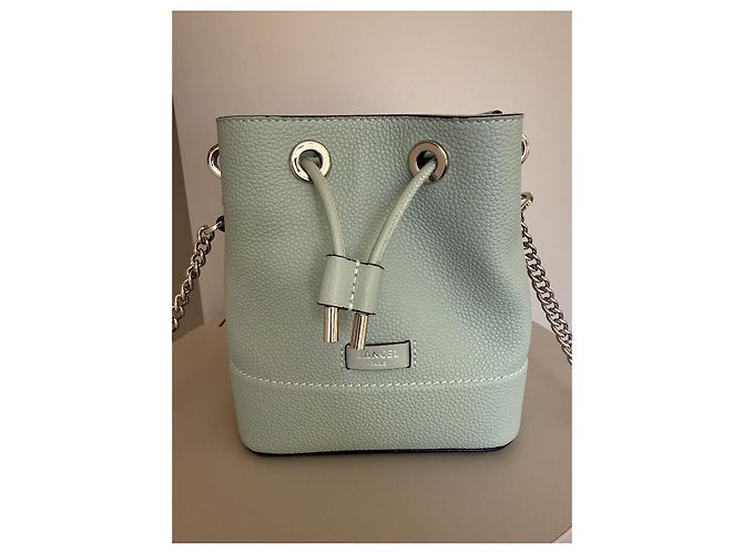 Bolsa balde LANCEL modelo NINON Azul Verde claro - vista 5