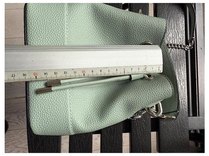 Bolsa balde LANCEL modelo NINON Azul Verde claro - vista 9