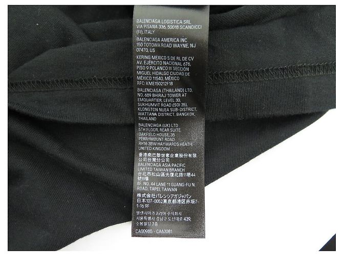 NUEVO TSHIRT BALENCIAGA 739028 POST IT T1 52 L OVERSIZE UNISEX NEGRO TOP - vista 10