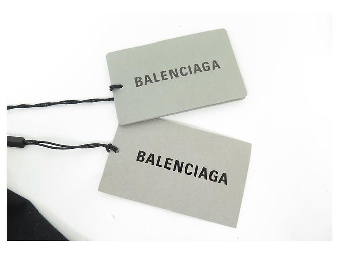NUEVO TSHIRT BALENCIAGA 739028 POST IT T1 52 L OVERSIZE UNISEX NEGRO TOP - vista 11
