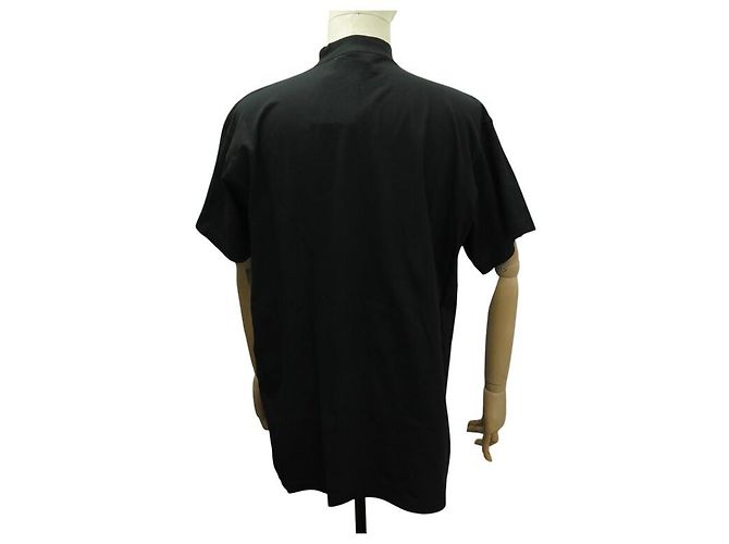 NUEVO TSHIRT BALENCIAGA 739028 POST IT T1 52 L OVERSIZE UNISEX NEGRO TOP - vista 5