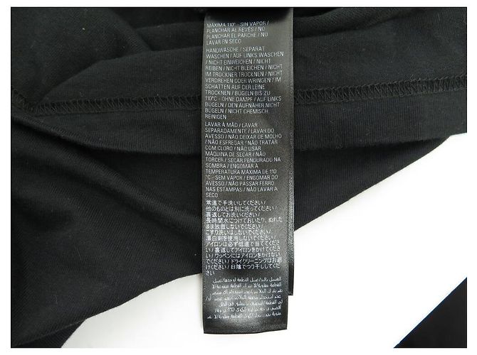 NUEVO TSHIRT BALENCIAGA 739028 POST IT T1 52 L OVERSIZE UNISEX NEGRO TOP - vista 9