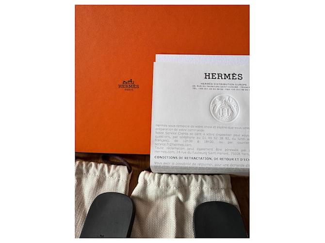Mules Hermès Aloha Nere Nero - vista 4