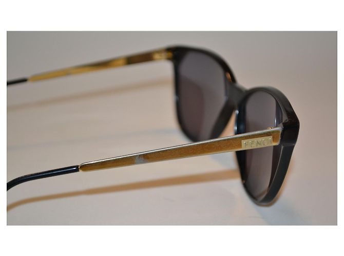 Occhiali da sole Fendi neri e oro Nero D'oro - vista 4