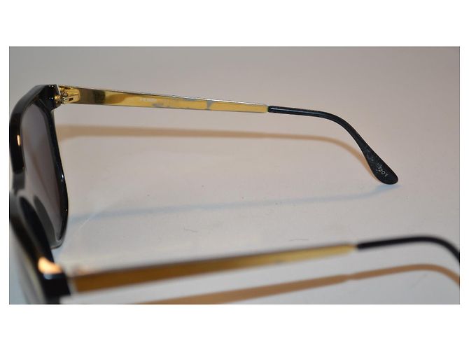 Occhiali da sole Fendi neri e oro Nero D'oro - vista 6
