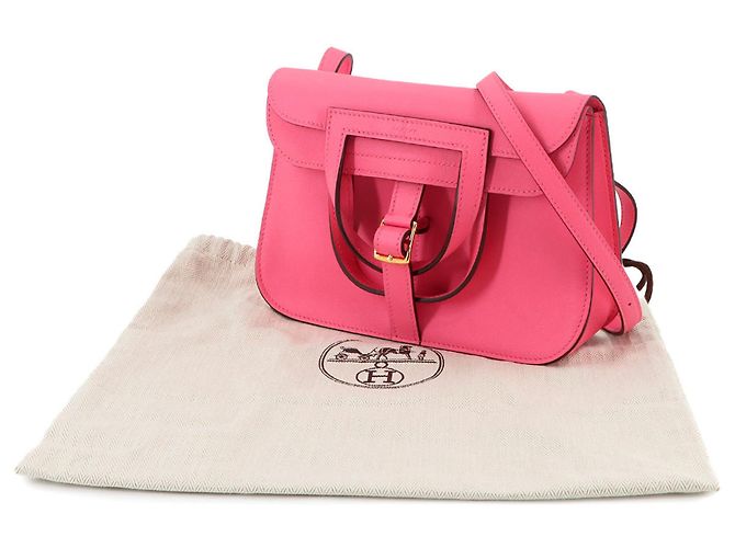 Hermès Borsa a mano e a spalla Hermes Halzan Mini 5 in 1 Rosa - vista 2