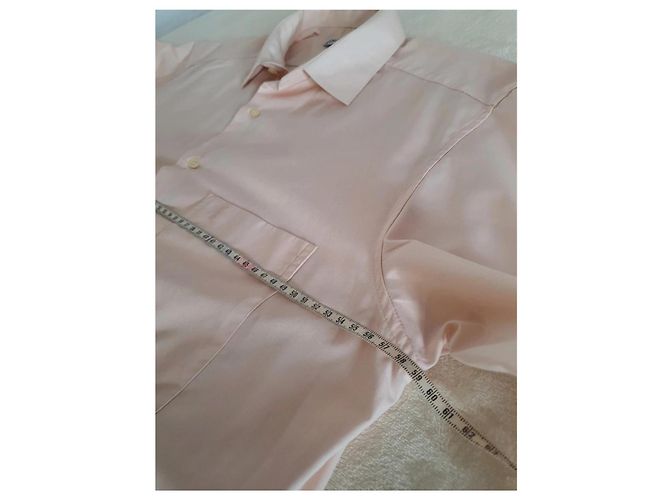 Camicia Yves Saint Laurent Rosa in Cotone Taglia 4 Pesca - vista 10