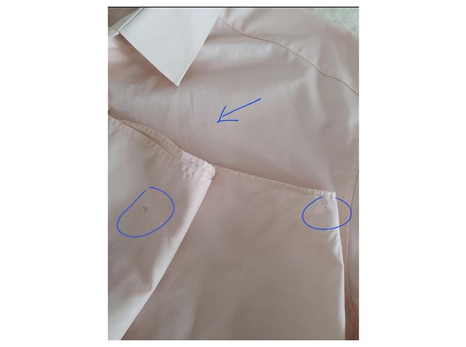Camicia Yves Saint Laurent Rosa in Cotone Taglia 4 Pesca - vista 13
