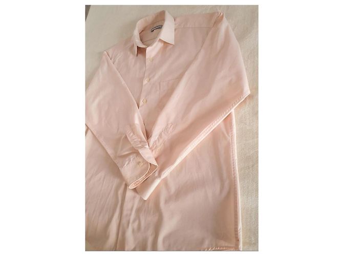 Camicia Yves Saint Laurent Rosa in Cotone Taglia 4 Pesca - vista 3