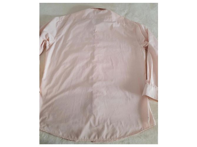 Camicia Yves Saint Laurent Rosa in Cotone Taglia 4 Pesca - vista 4